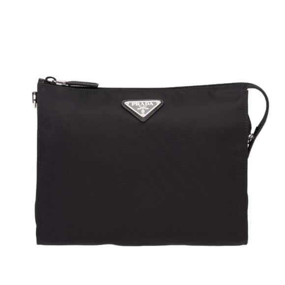 PRADA普拉达进口尼龙材质/牛皮手拿包2NE789