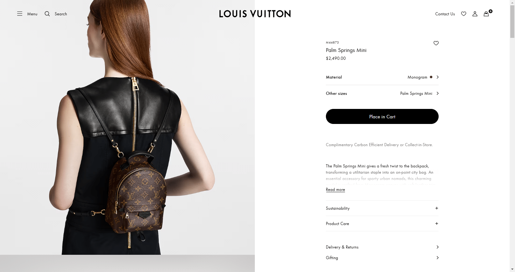 Palm Springs Mini Monogram Women Handbags LOUIS VUITTON ® 02 18 2025 02 16 PM