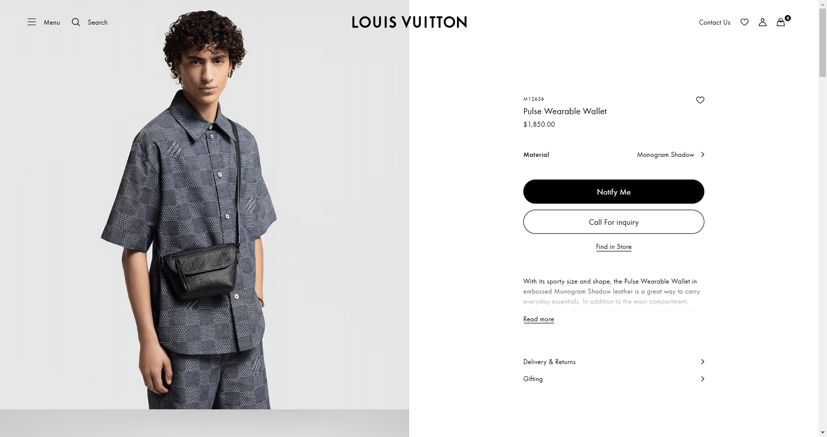 Pulse Wearable Wallet G65 Men Bags LOUIS VUITTON ® 02 18 2025 02 20 PM