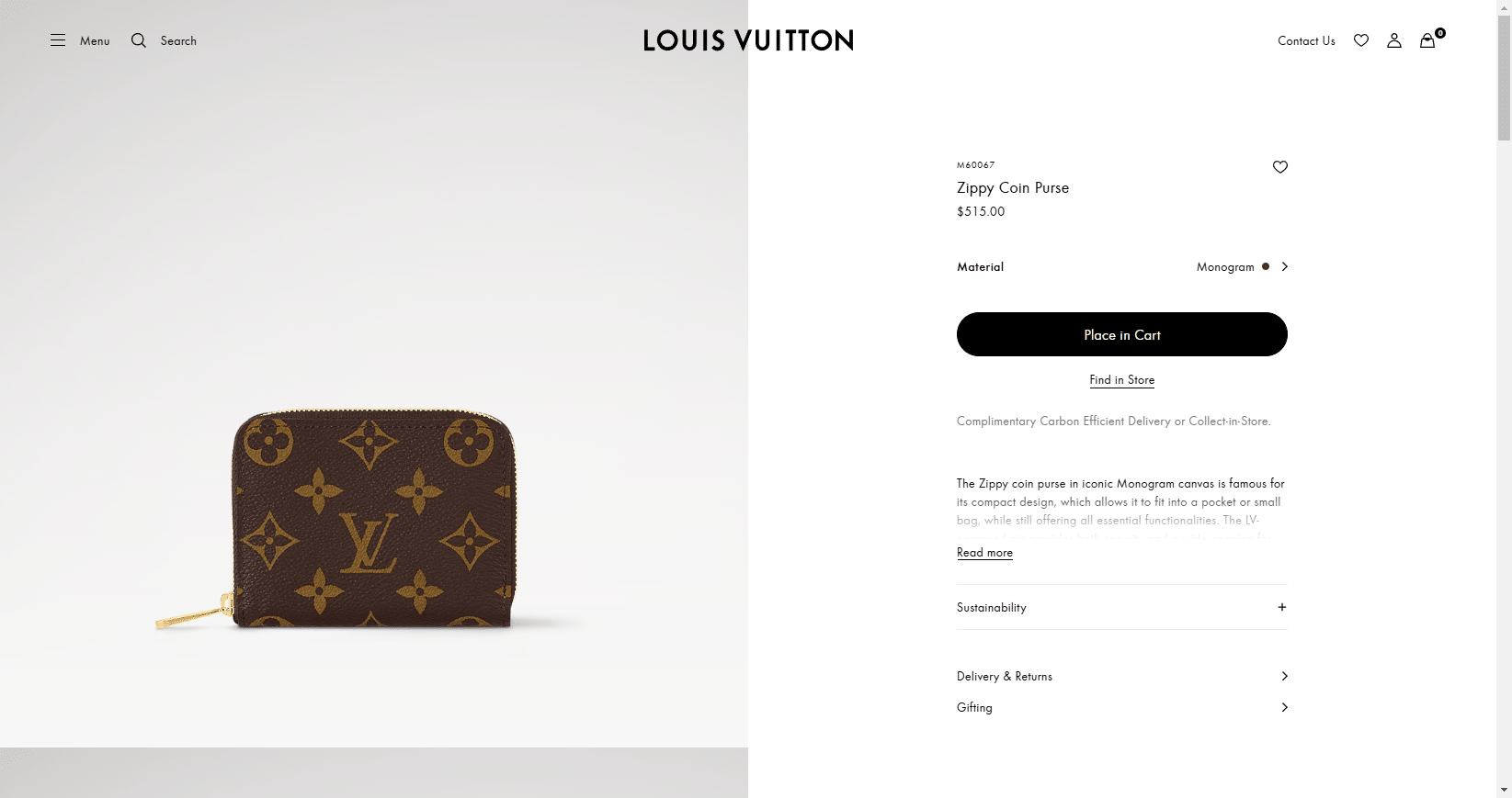 Zippy Coin Purse Monogram Small Coin Bag WOMEN LOUIS VUITTON ® 02 18 2025 04 45 PM