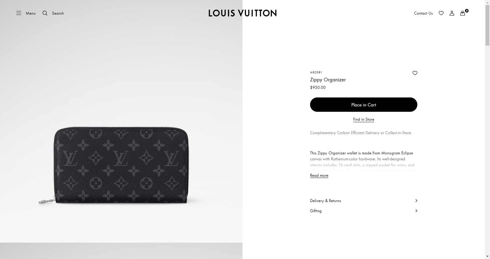 Zippy Organizer Monogram Eclipse Men Small Leather Goods LOUIS VUITTON ® 02 18 2025 04 48 PM