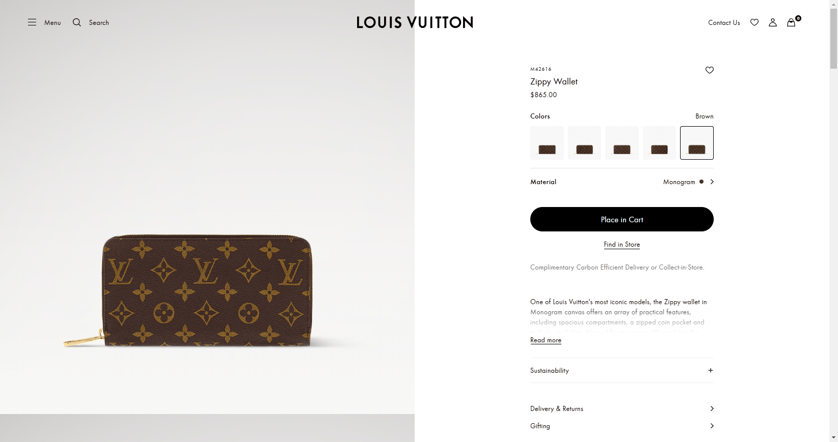 Zippy Wallet Monogram Women Small Leather Goods LOUIS VUITTON ® 02 18 2025 05 40 PM