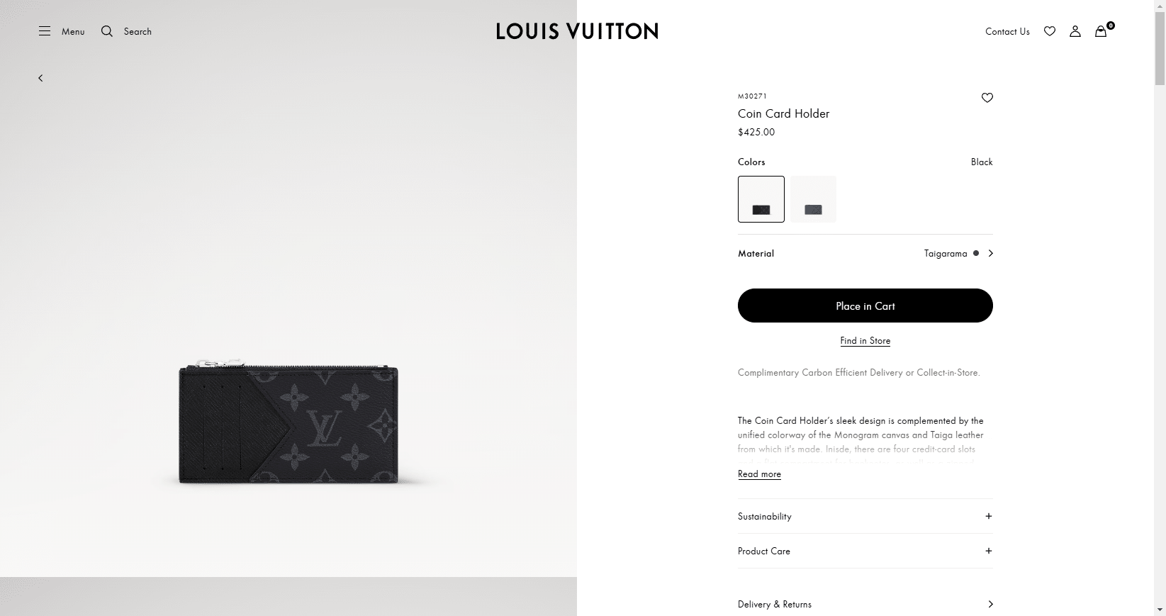 Coin Card Holder Taigarama Men Small Leather Goods LOUIS VUITTON ® 02 20 2025 03 42 PM