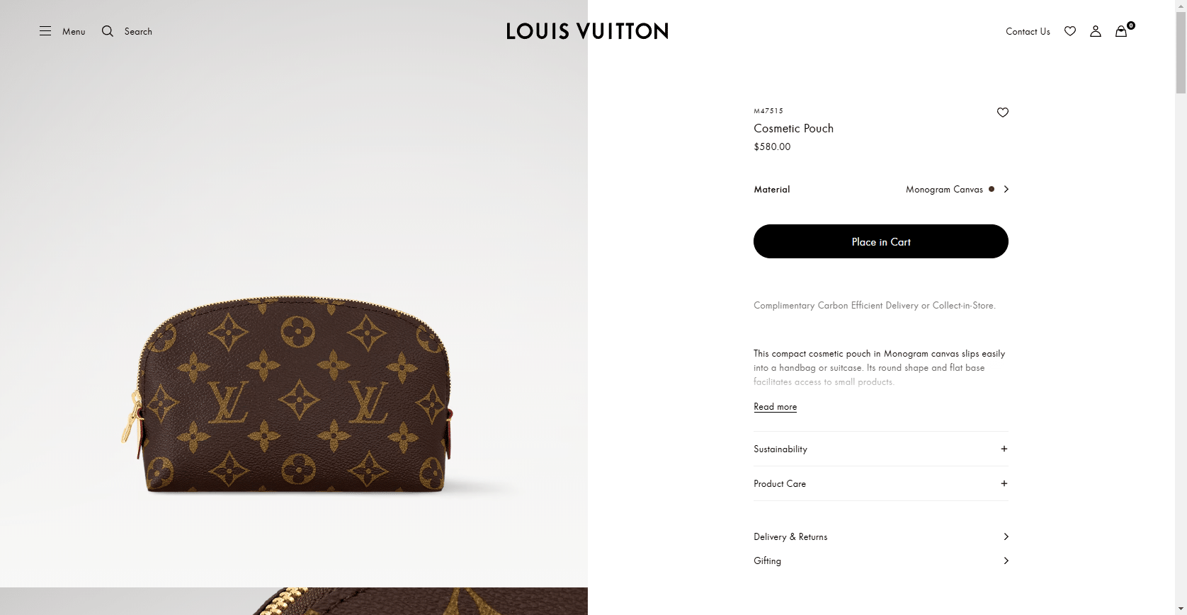 Designer Makeup Bag Cosmetic Pouch in Monogram LOUIS VUITTON ® 03 02 2025 04 52 PM