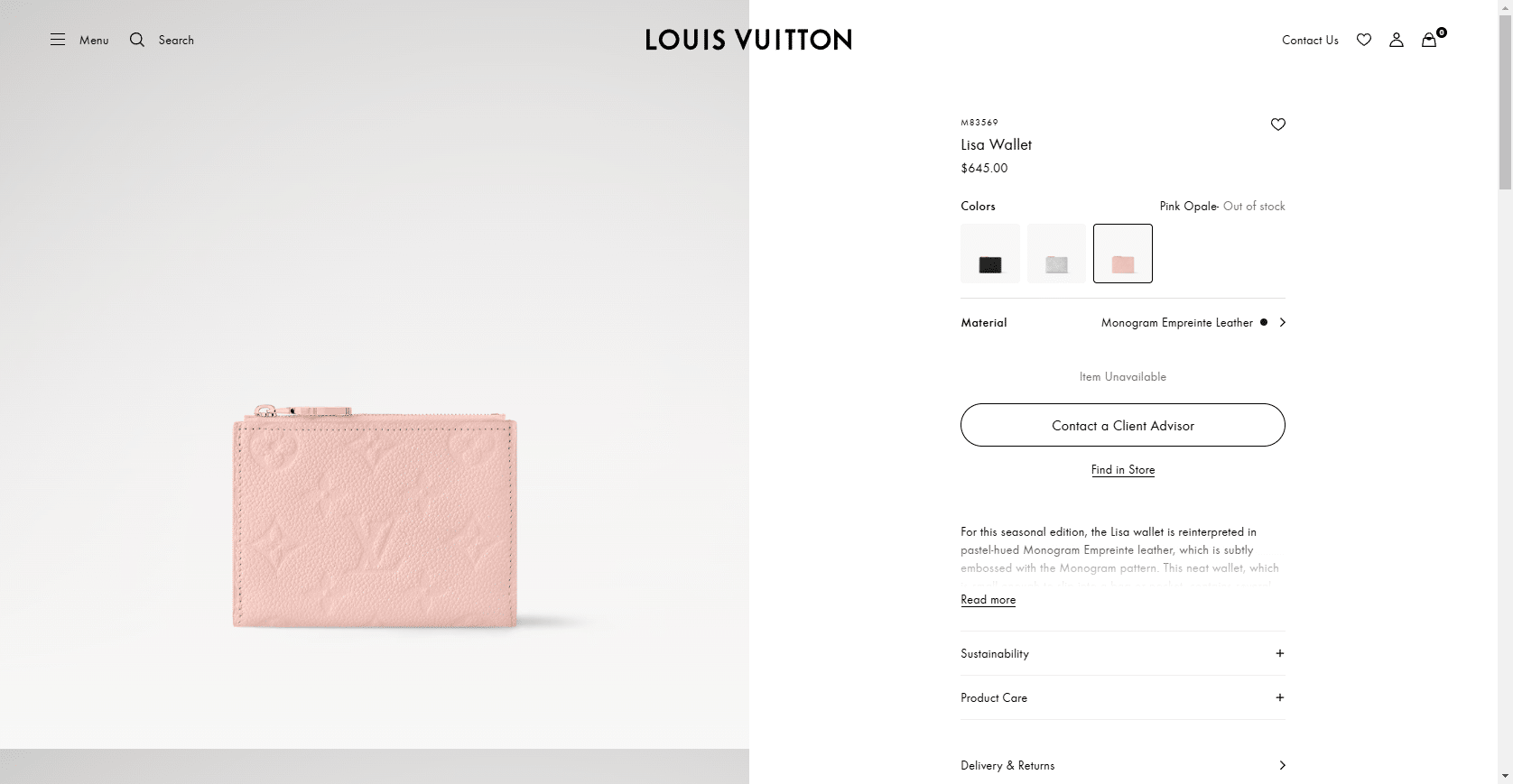 Lisa Wallet Monogram Empreinte Leather Women Small Leather Goods LOUIS VUITTON ® 03 04 2025 07 52 PM