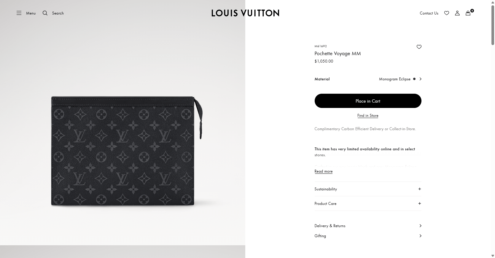 Pochette Voyage MM Monogram Eclipse Men Small Leather Goods LOUIS VUITTON ® 03 17 2025 02 35 PM