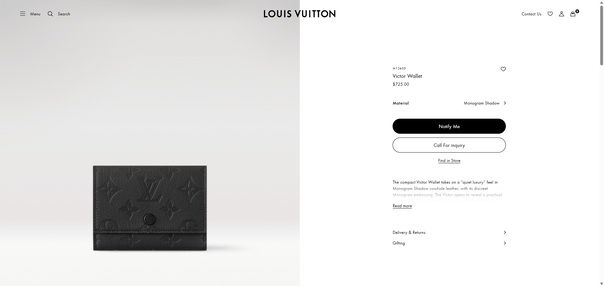 Victor Wallet G65 Bags and Small Leather Goods Men s Small Leather Goods LOUIS VUITTON ® 03 17 2025