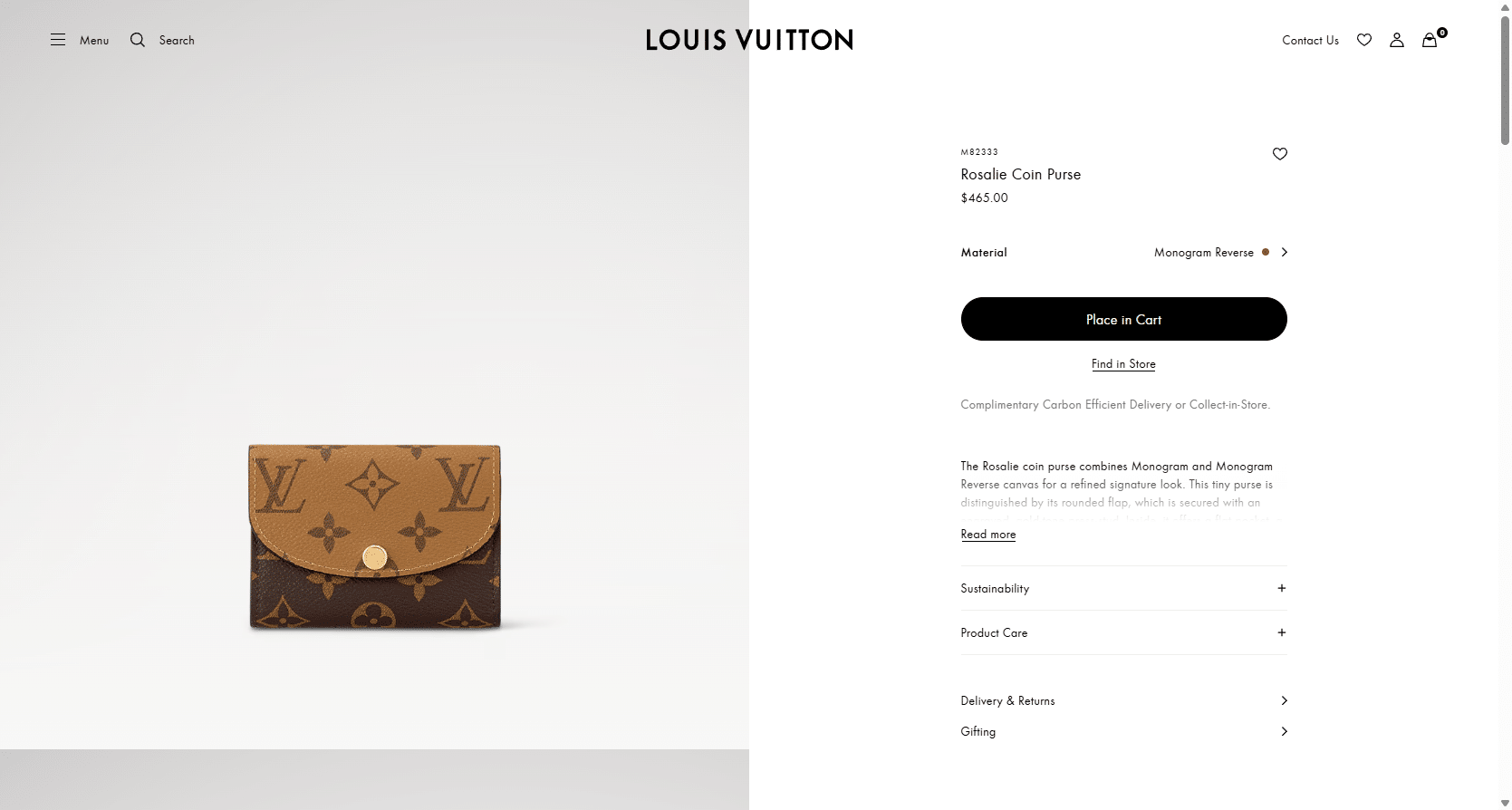 Rosalie Coin Purse Monogram Reverse Women Small Leather Goods LOUIS VUITTON ® 03 22 2025 03 56 PM