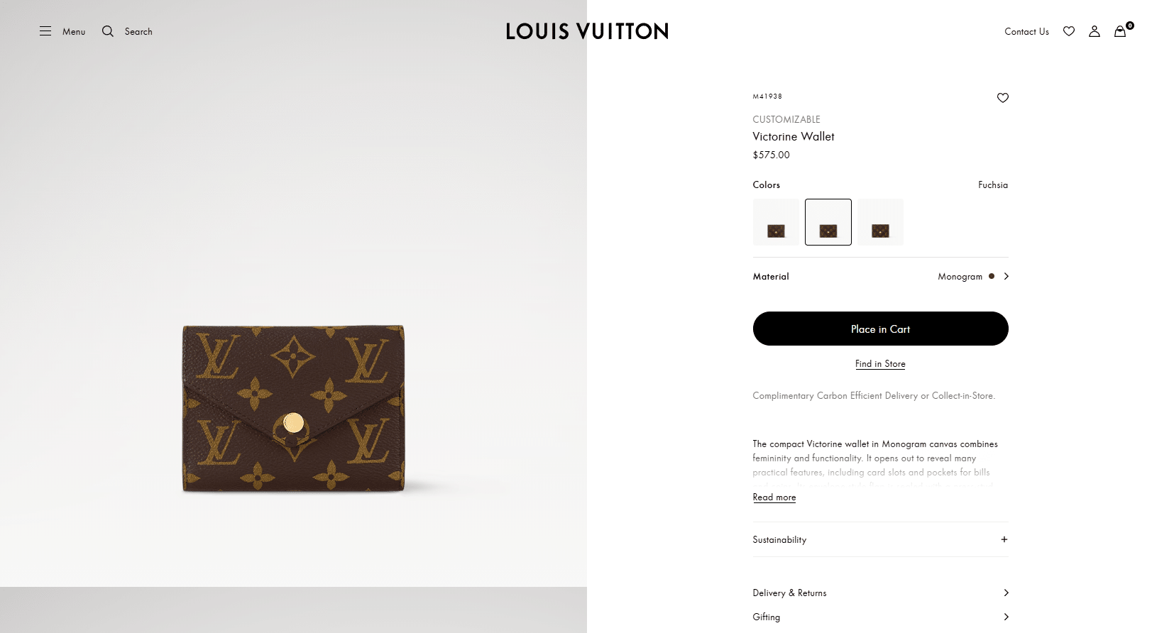 Victorine Wallet Monogram Women Small Leather Goods LOUIS VUITTON ® 03 31 2025 07 56 PM