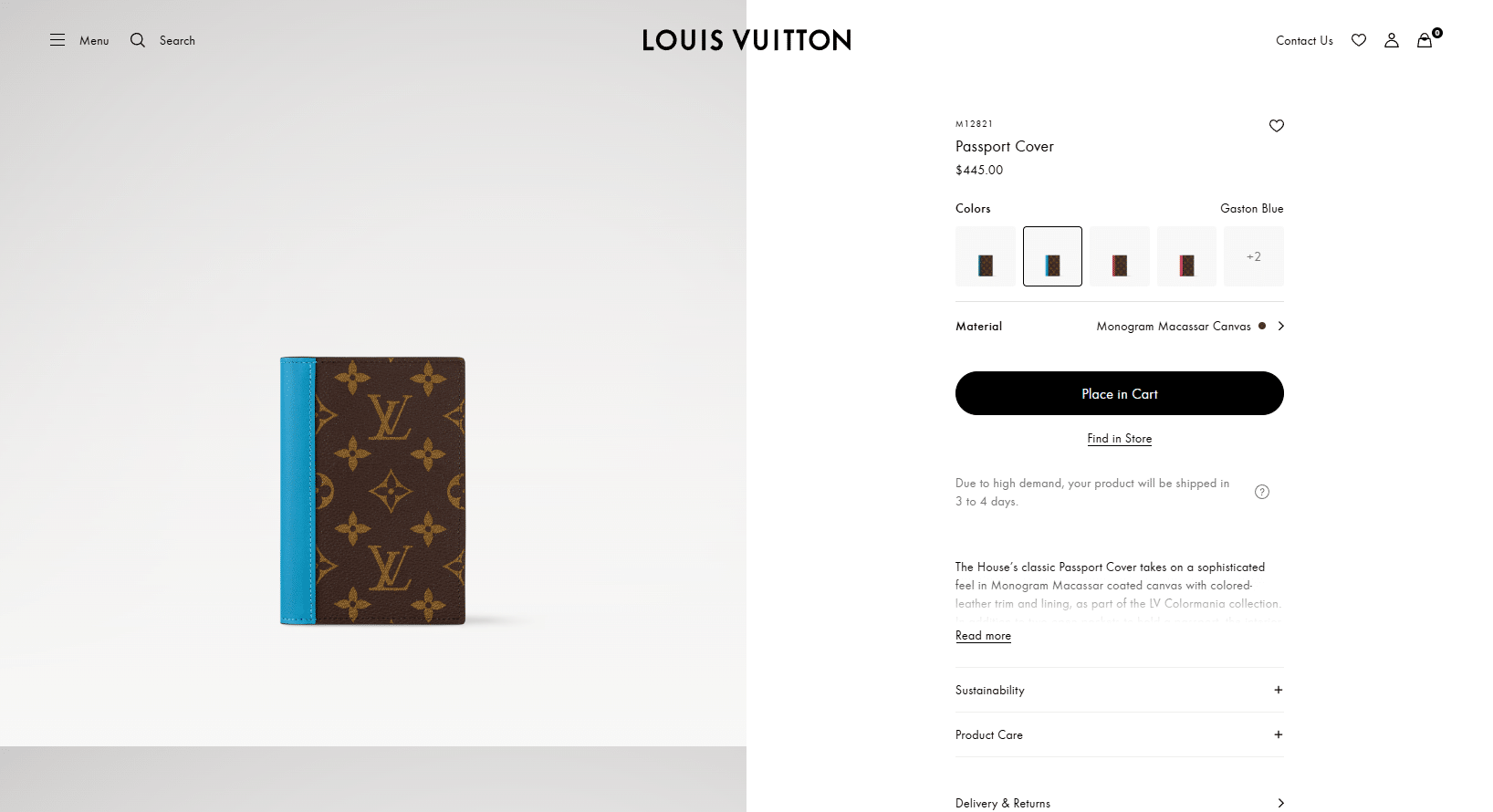 Passport Cover Monogram Macassar Canvas Men Travel LOUIS VUITTON ® 04 11 2025 07 21 PM