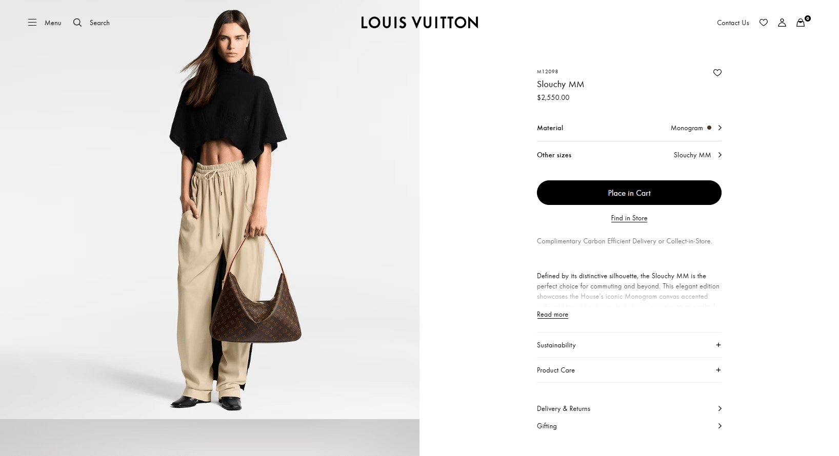 Slouchy MM Monogram Women Handbags LOUIS VUITTON ® 04 14 2025 04 08 PM