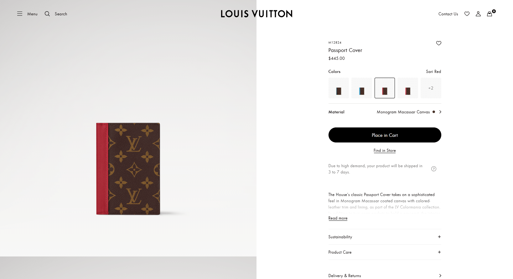 Passport Cover Monogram Macassar Canvas Men Travel LOUIS VUITTON ® 04 15 2025 07 48 PM