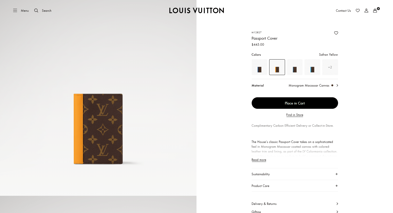 Passport Cover Monogram Macassar Canvas Men Travel LOUIS VUITTON ® 04 15 2025 07 50 PM