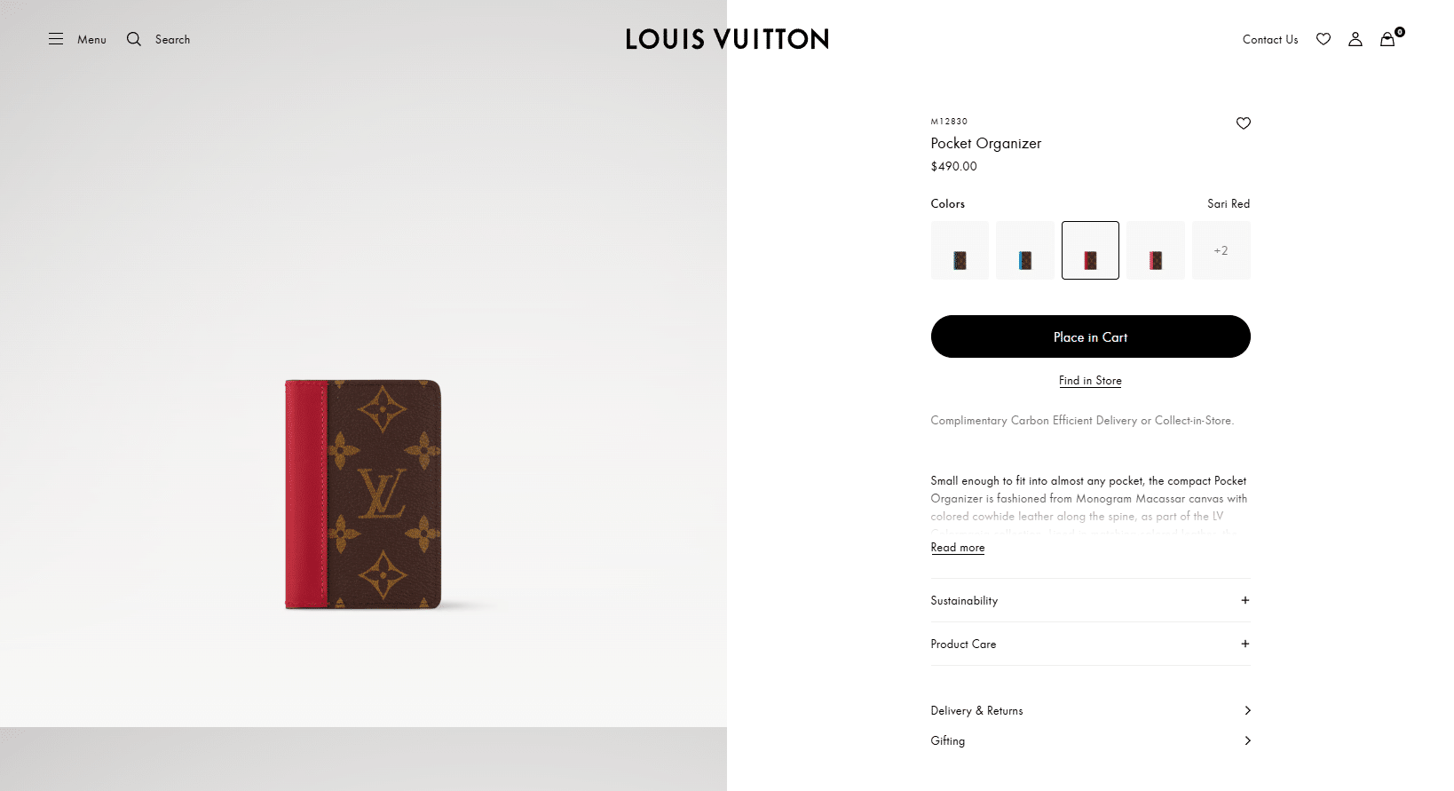 Pocket Organizer Monogram Macassar Canvas Men Small Leather Goods LOUIS VUITTON ® 04 15 2025 07 42 P