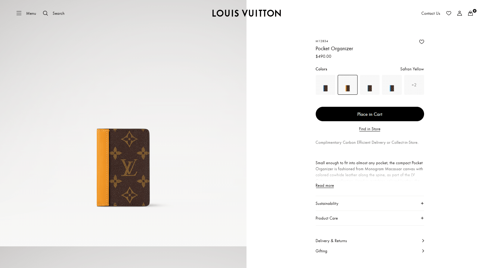 Pocket Organizer Monogram Macassar Canvas Men Small Leather Goods LOUIS VUITTON ® 04 15 2025 07 53 P