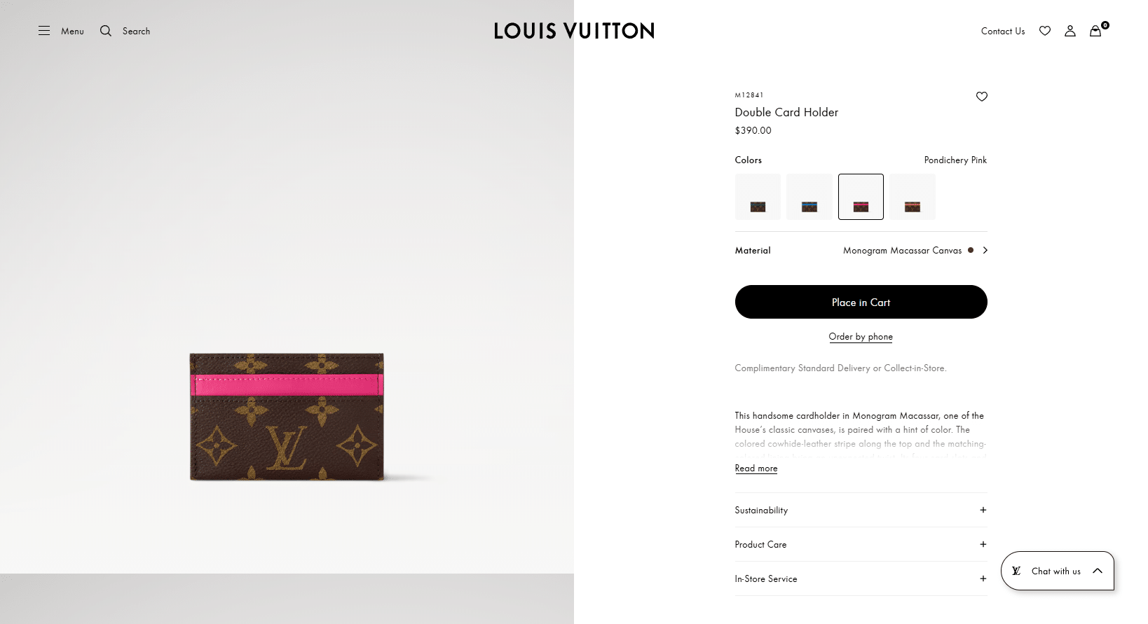 Double Card Holder Monogram Macassar Canvas Men Small Leather Goods LOUIS VUITTON ® 04 22 2025 11 42