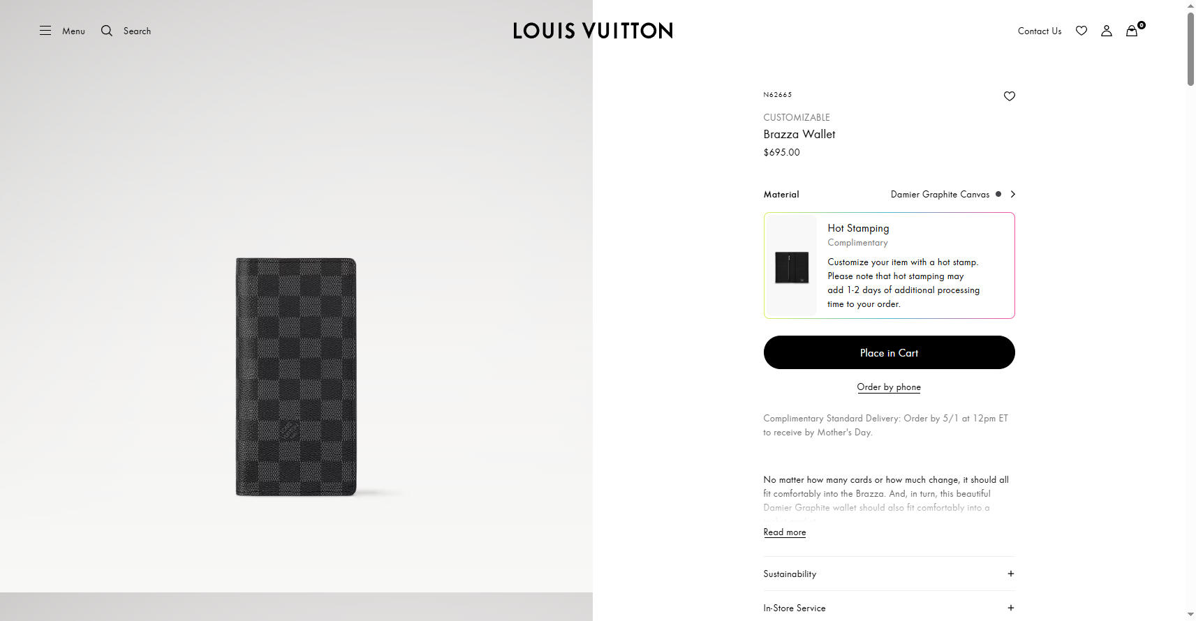 Brazza Wallet Damier Graphite Canvas Men Small Leather Goods LOUIS VUITTON ® 04 29 2025 10 57 AM jpg