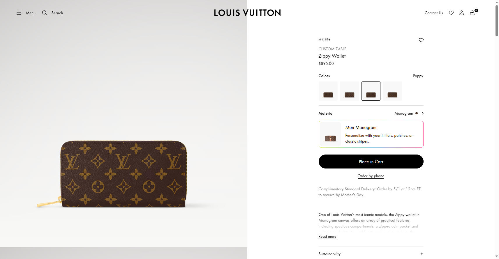 Zippy Wallet Monogram Women Small Leather Goods LOUIS VUITTON ® 04 29 2025 10 55 AM jpg