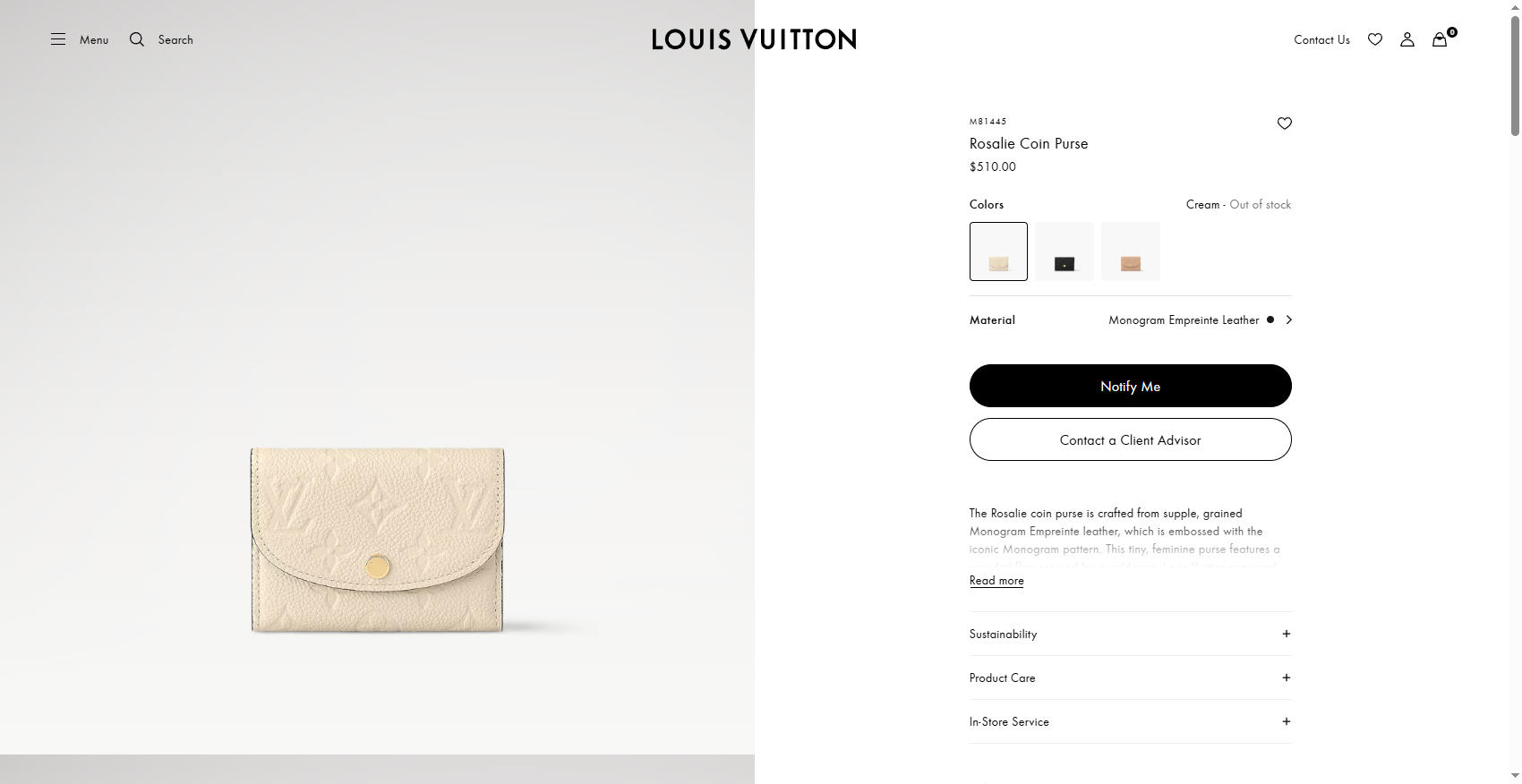 Rosalie Coin Purse Monogram Empreinte Leather Women Small Leather Goods LOUIS VUITTON ® 05 05 2025 1