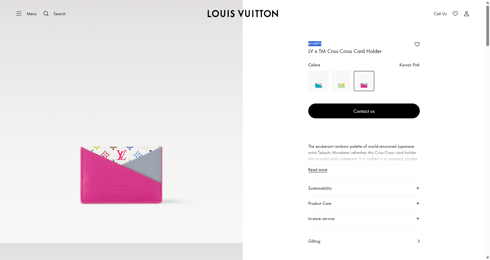 LV x TM Criss Cross Card Holder Monogram Empreinte Leather Wallets and Small Leather Goods LOUIS VUI
