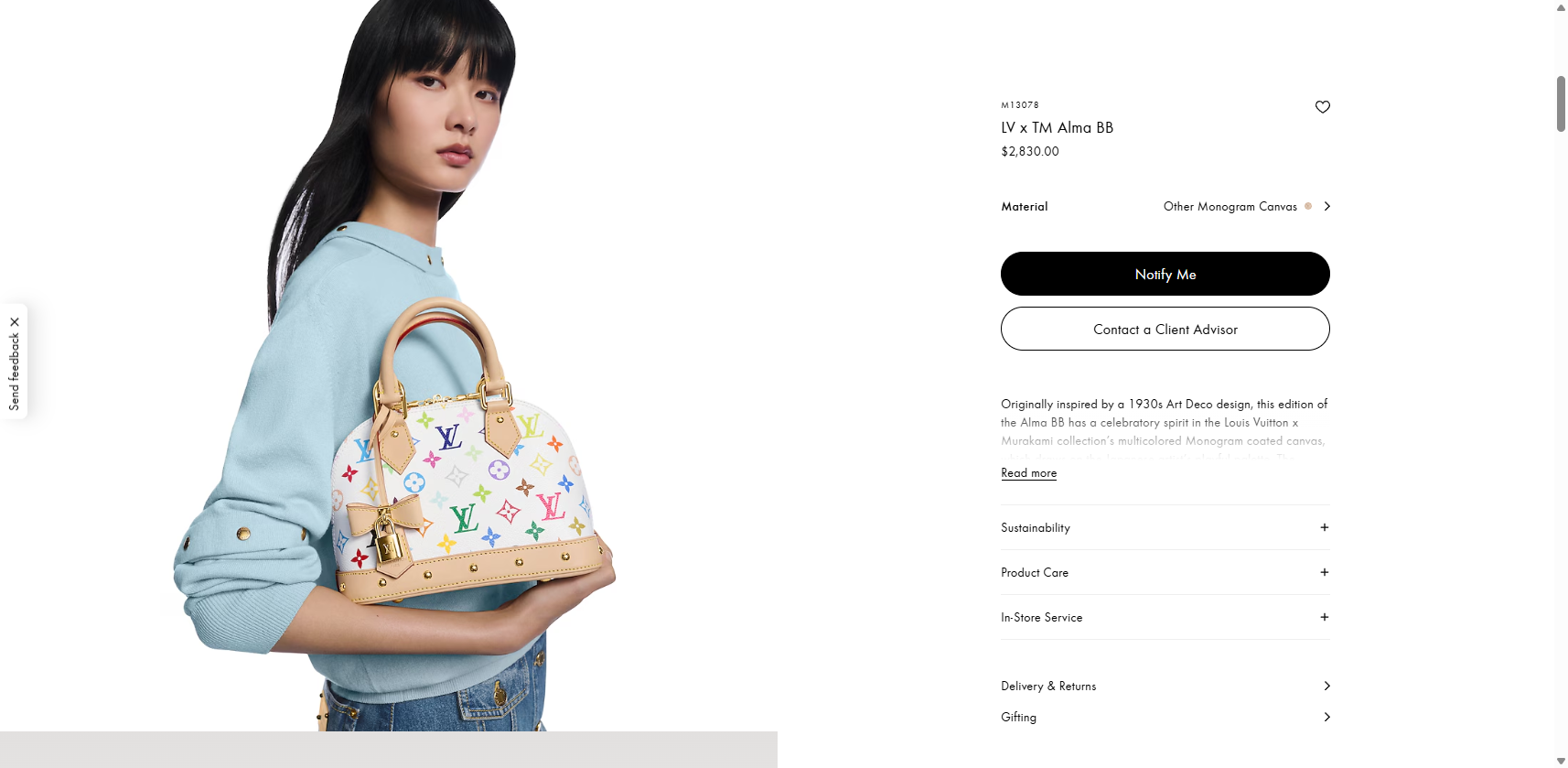 LV x TM Alma BB Other Monogram Canvas Bags and Small Leather Goods Women s Bags LOUIS VUITTON ® 06 0