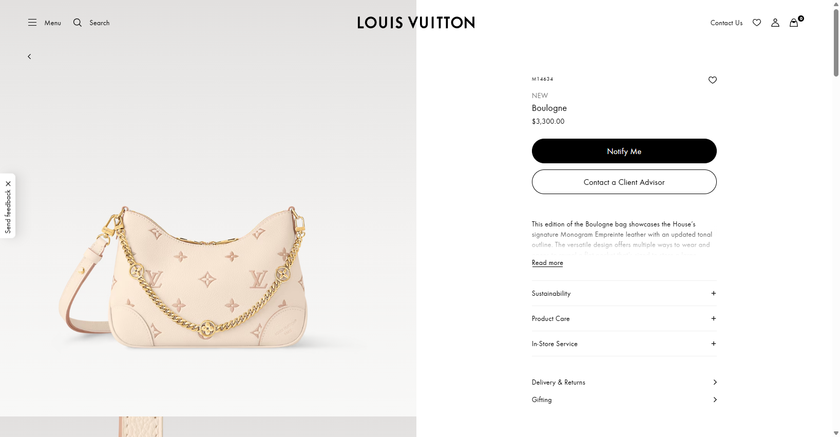Boulogne Monogram Empreinte Leather Bags and Small Leather Goods Women s Bags LOUIS VUITTON ® 07 06
