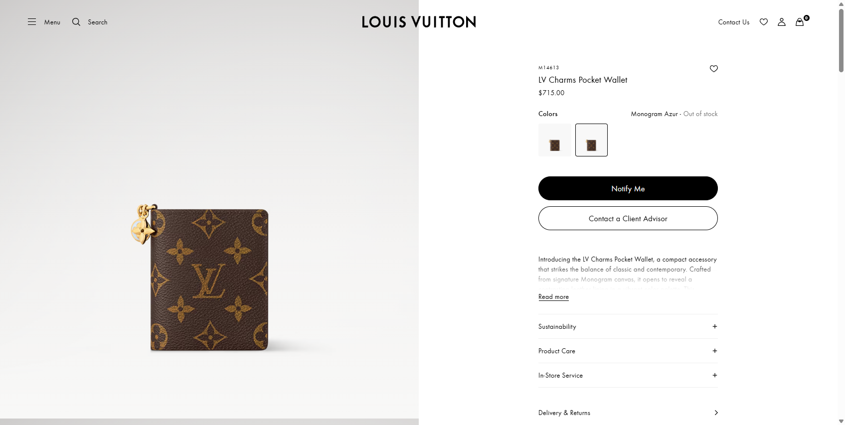 LV Charms Pocket Wallet Monogram Women Small Leather Goods LOUIS VUITTON ® 07 22 2025 02 39 PM jpg