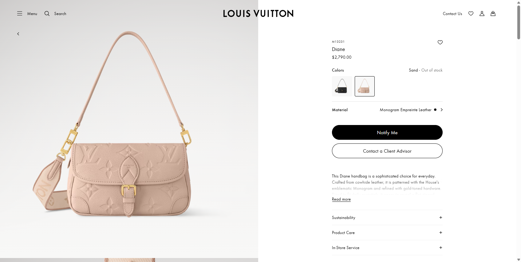 Diane Monogram Empreinte Leather Women Handbags LOUIS VUITTON ® 07 30 2025 02 14 PM jpg