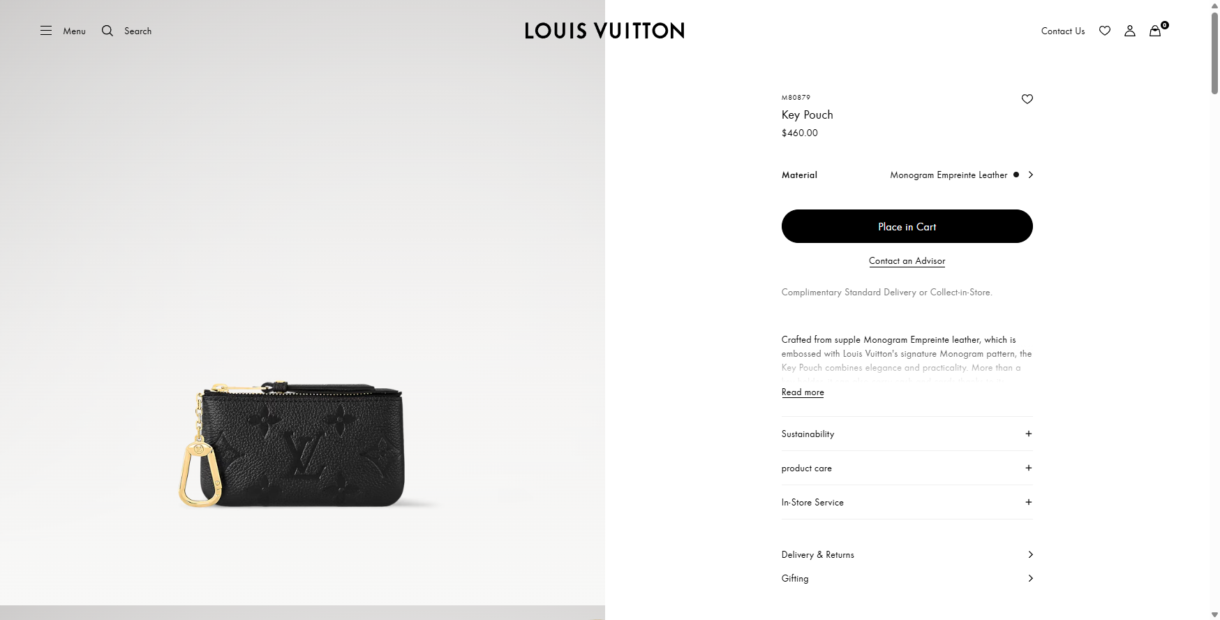 Key Pouch Monogram Empreinte Leather Women Small Leather Goods LOUIS VUITTON ® 08 21 2025 04 57 PM j