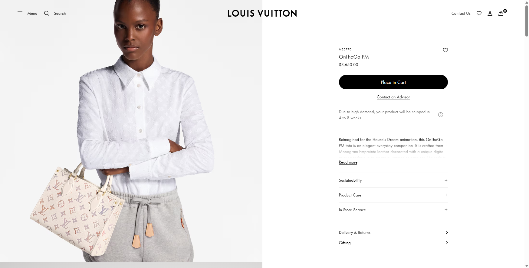 OnTheGo PM Monogram Empreinte Leather Bags and Small Leather Goods Women s Bags LOUIS VUITTON ® 08 2