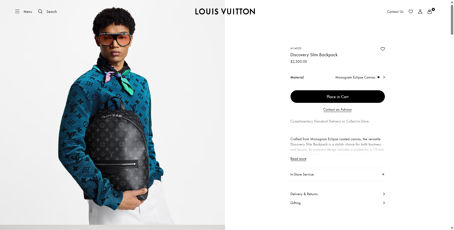 Discovery Slim Backpack Monogram Eclipse Canvas Bags and Small Leather Goods Women s Bags LOUIS VUIT
