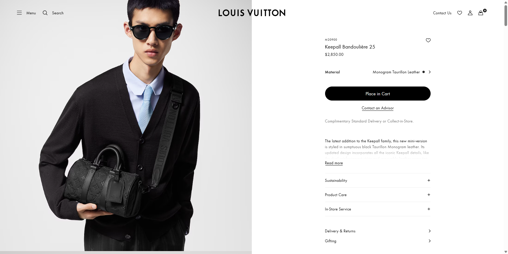 Keepall Bandoulière 25 Monogram Taurillon Leather Men Bags LOUIS VUITTON ® 11 27 2025 02 01 PM jpg