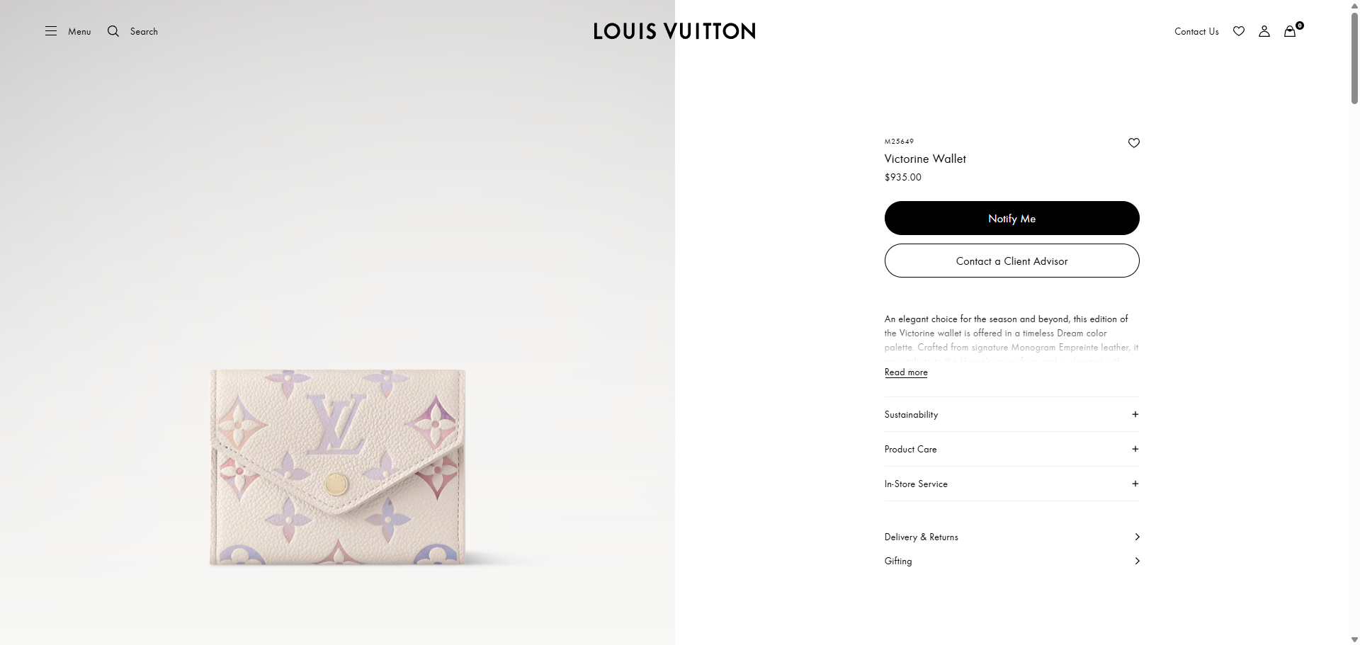 Victorine Wallet Monogram Empreinte Leather Women Small Leather Goods LOUIS VUITTON ® 12 03 2025 03