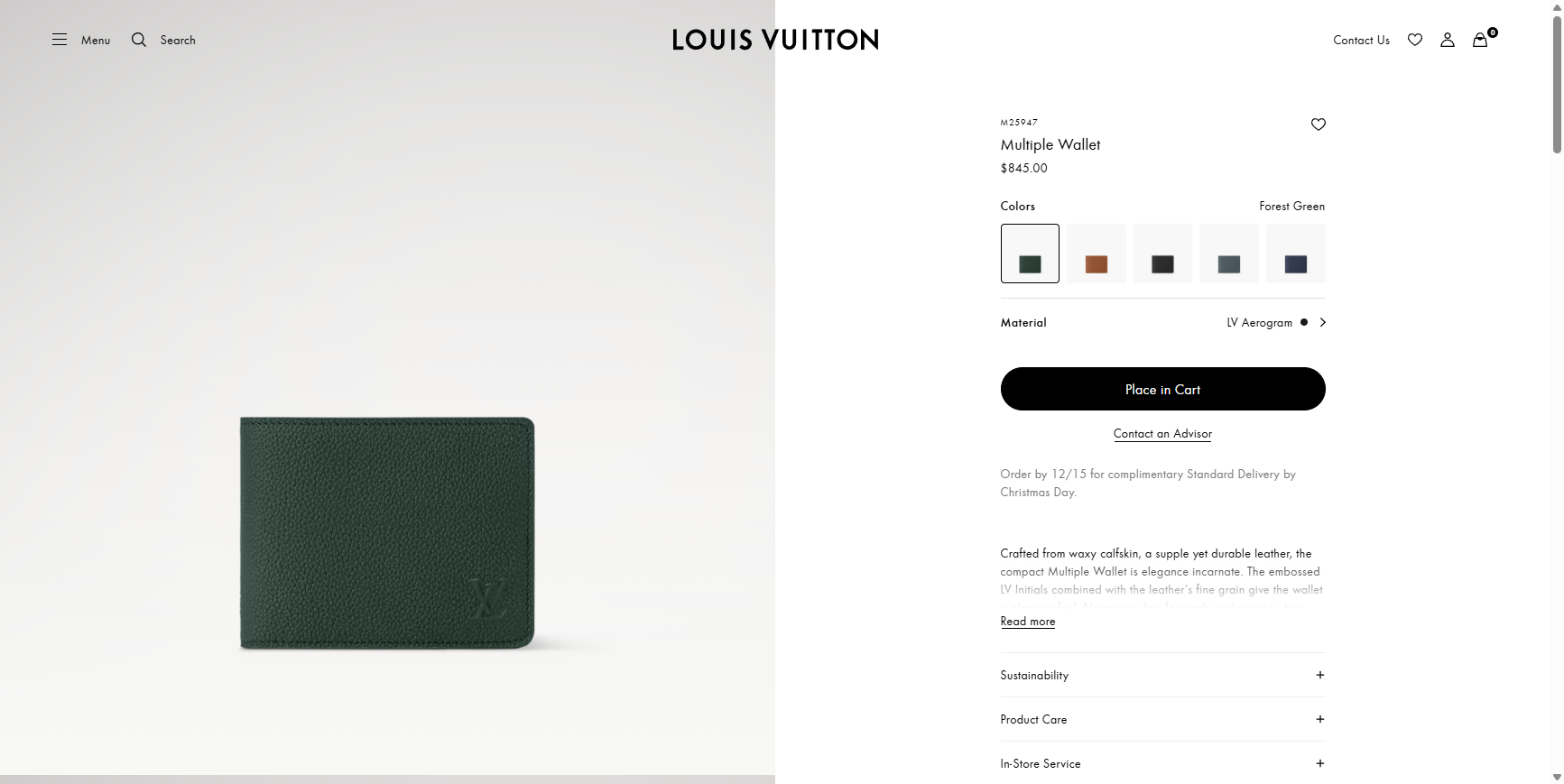 Multiple Wallet LV Aerogram Bags and Small Leather Goods Men s Small Leather Goods LOUIS VUITTON ® 1